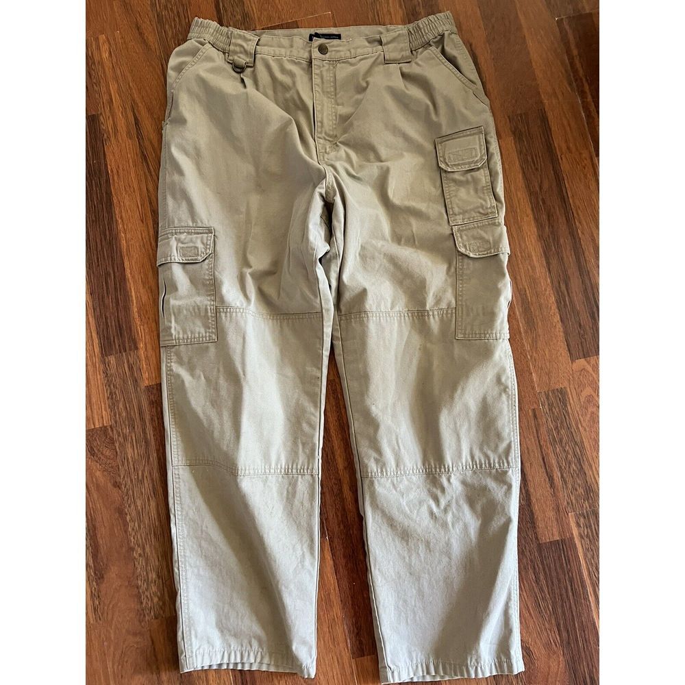 5.11 Tactical Pants 40x32 Khaki Color Double Knees Flaws 438